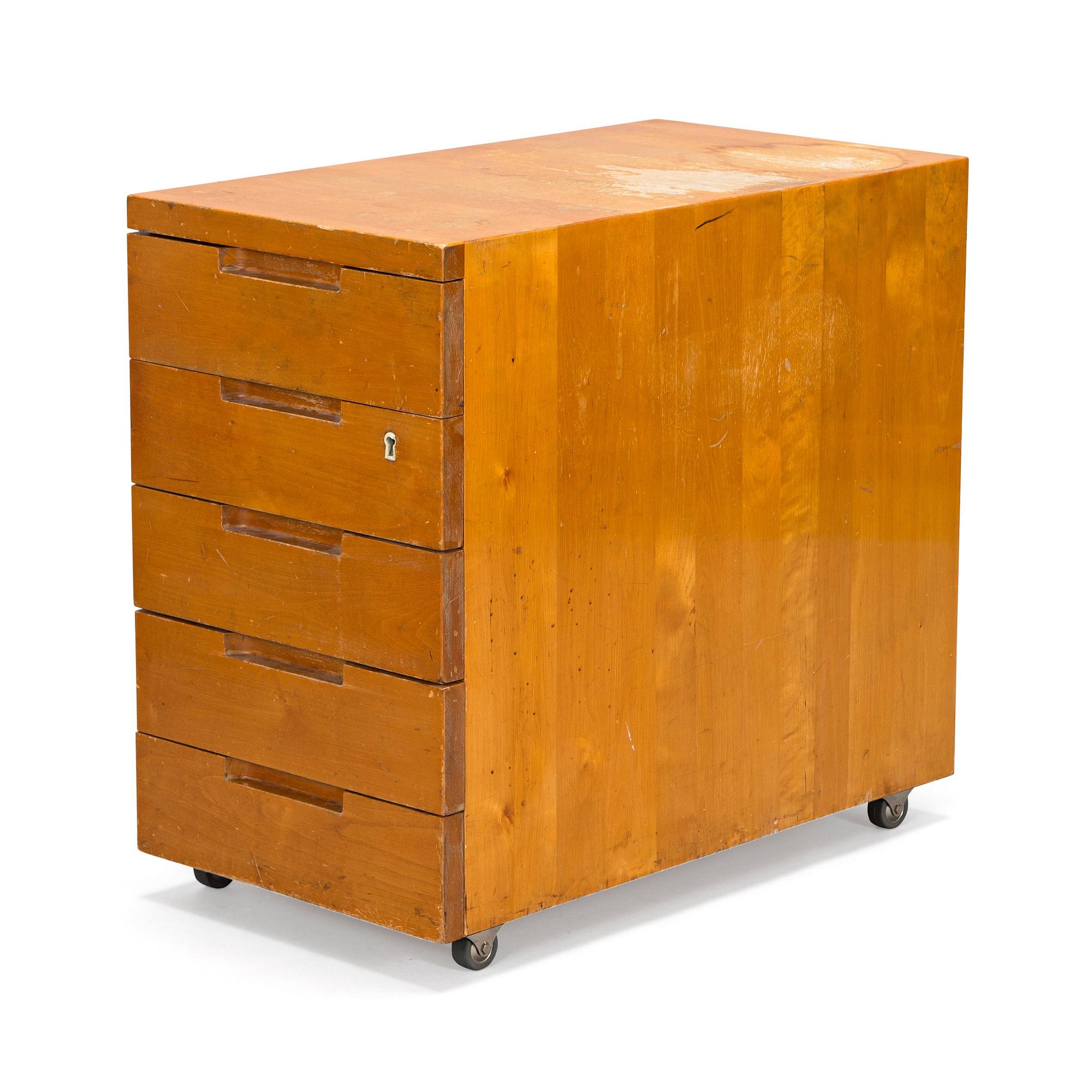 Aino Aalto, An early 1930s 'B96' drawer unit for O.Y. Huonekalu-ja Rakennustyötehdas A.B. Finland.