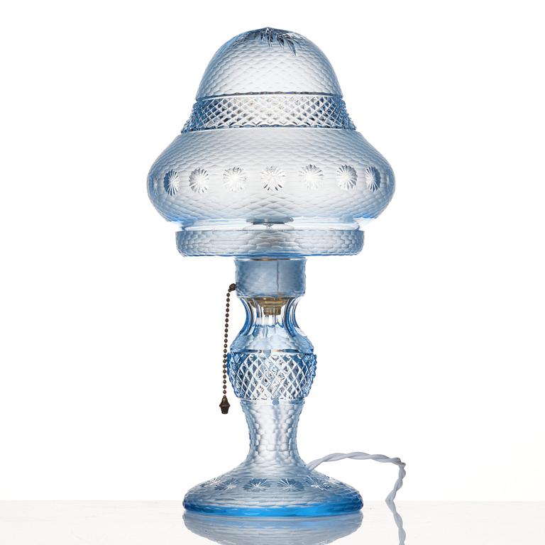 Orrefors, possibly, a glass table lamp, 1920-30s.