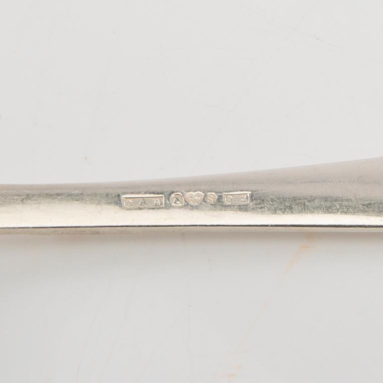 Jacob Ängman, bestick 88 delar, silver, "Rosenholm", GAB, Eskilstuna, 1950/70-tal.