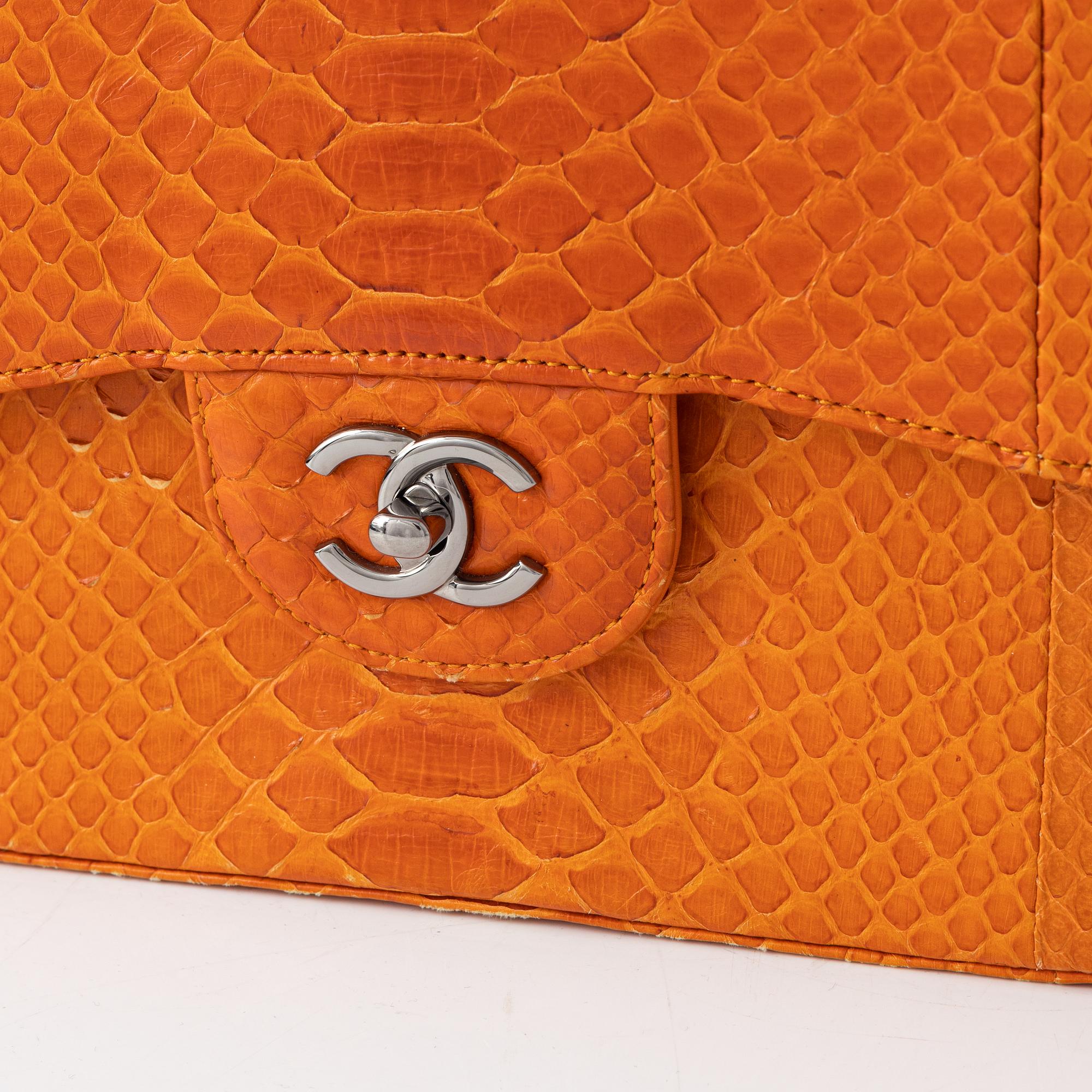 Chanel, "Python Jumbo Double Flap Bag", 2014.