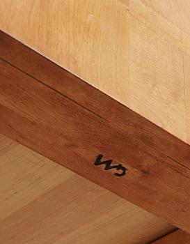 SEKRETÄR, Carl Malmsten, brännmärkt, 1900-tal.