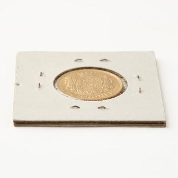 Gold coin, Christian X, Denmark, 20 kroner, 1917.