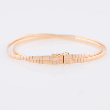 ARMBAND, 18K guld, Italien, vikt 13,8 g.