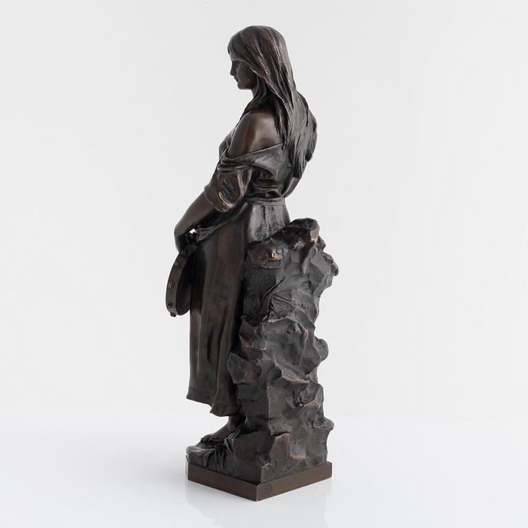 Eugène Marioton, Young woman with a tabourine.