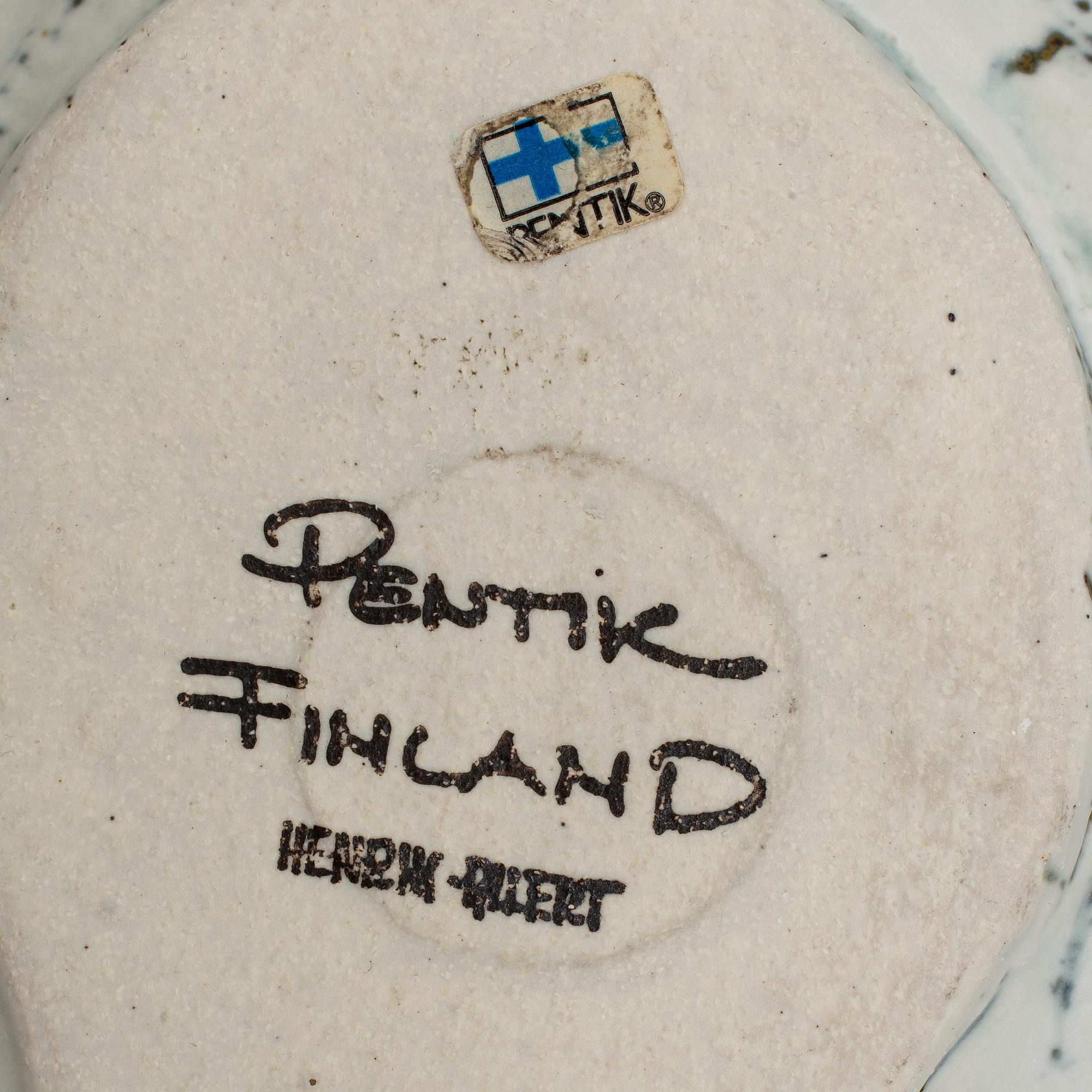 HENRIK ALLERT, stoneware, Pentik, Finland, singed. - Bukowskis HENRIK ALLERT, stoneware, Pentik, Finland, singed. - Bukowskis