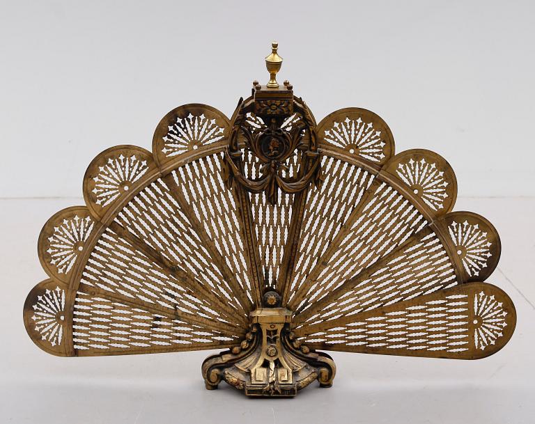 BRASSKYDD, mässing, Louis XVI-stil, 1800-tal.