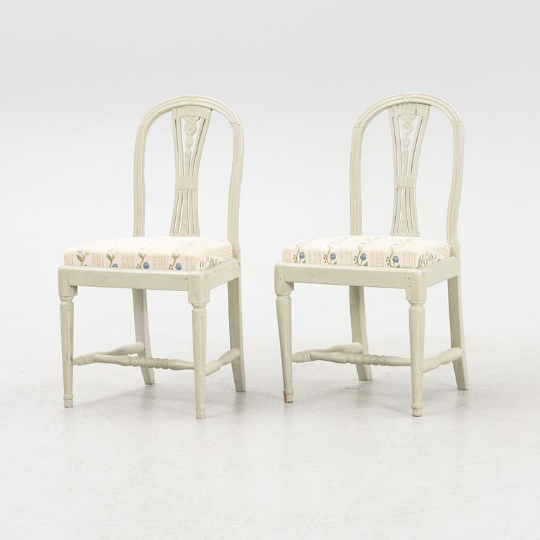Chairs, a pair, Gustavian style, circa 1800.