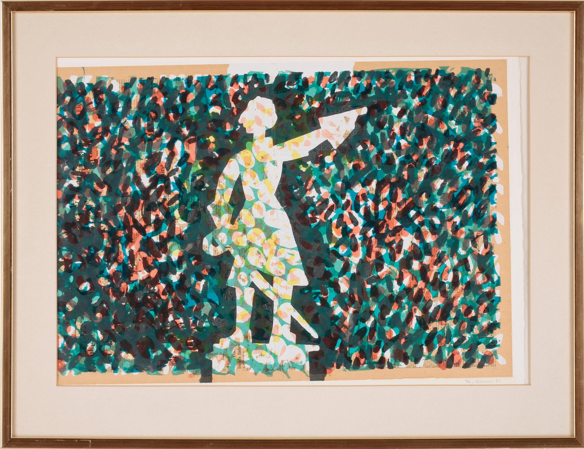 STIG CLAESSON, 2 st, litografier, sign o dat -81.