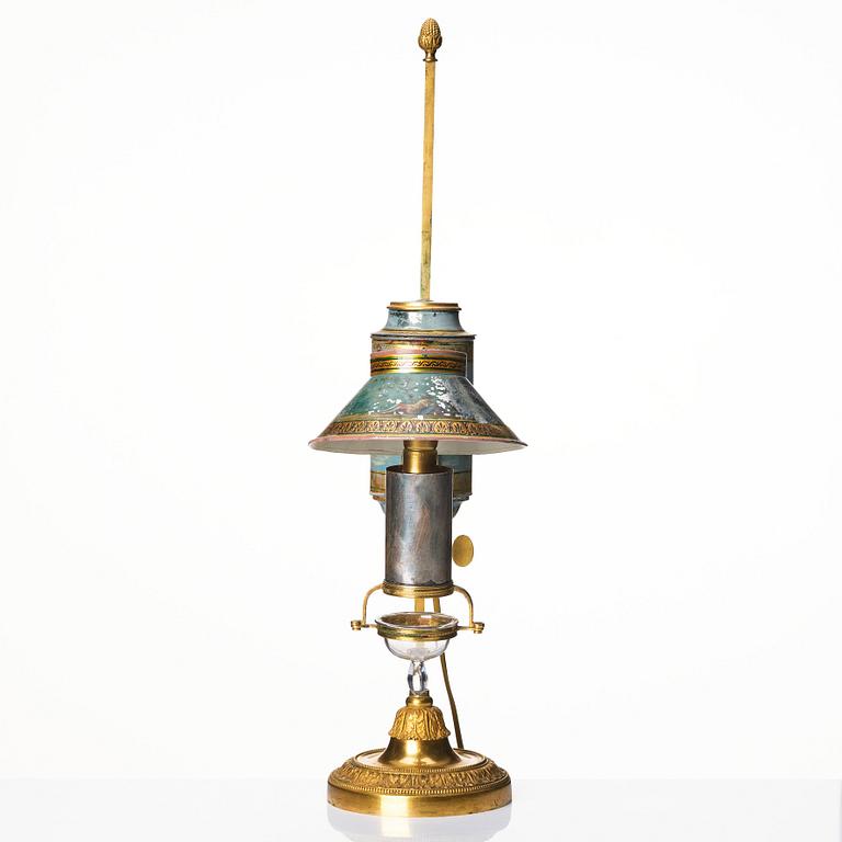 A French oil lamp, first half of the 19th century.
