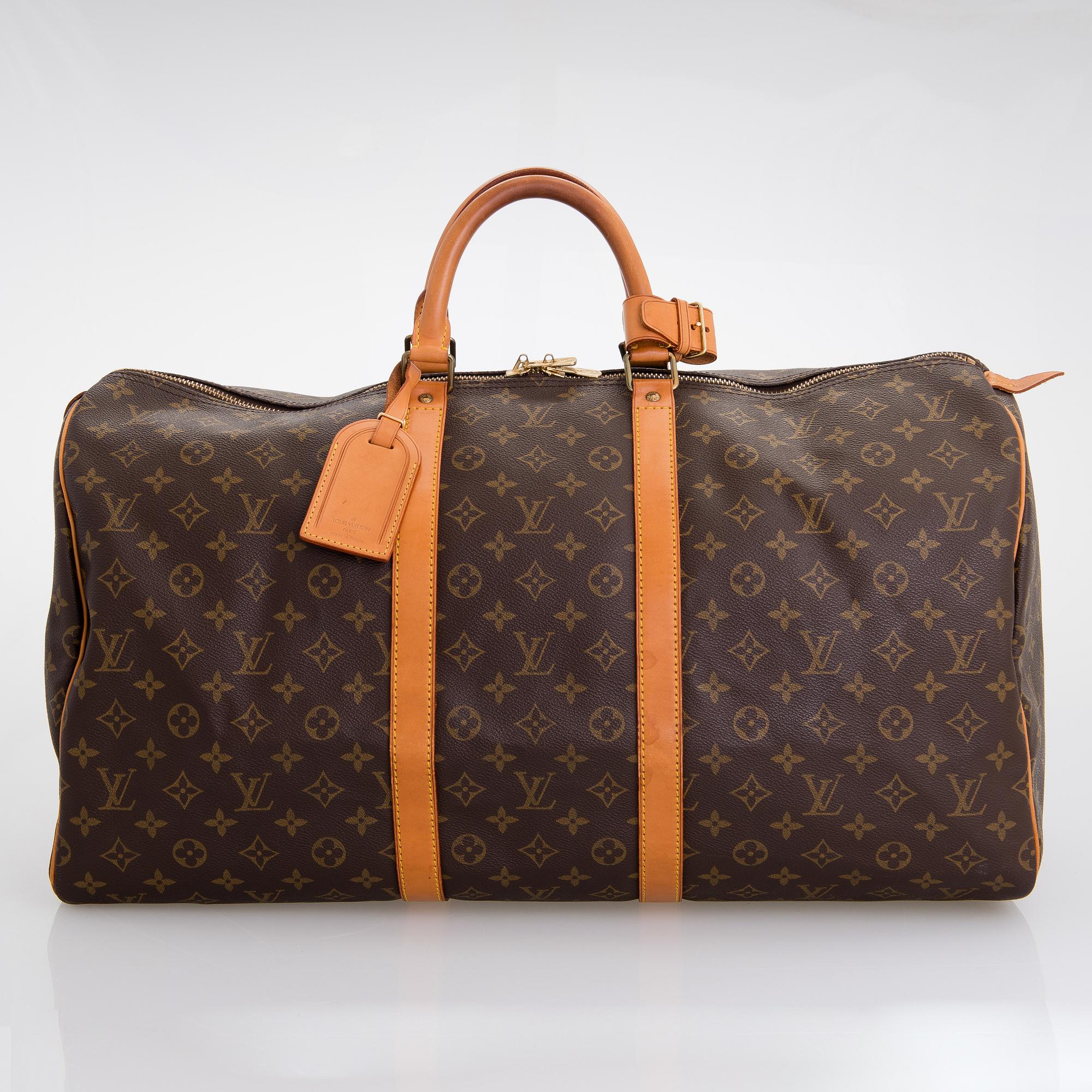 LOUIS VUITTON Monogram Keepall 55 Bag.