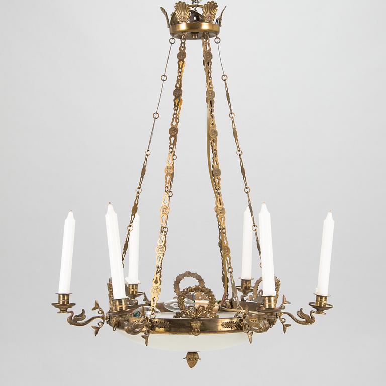 Taklampa / takampel, empirstil, 1900-talets mitt.