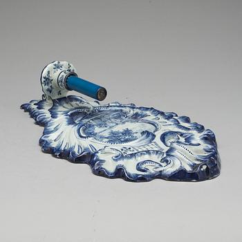 LJUSLAMPETT, fajans. Rokokostil, Holland.