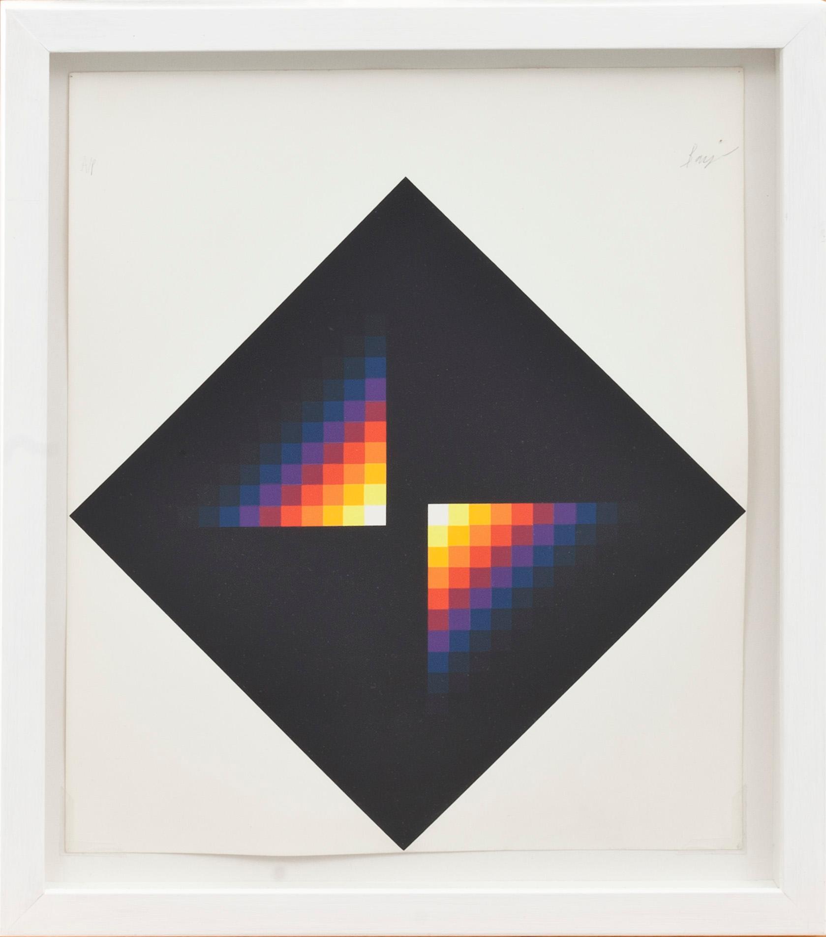 HERBERT BAYER, färgserigrafi, signerad, A.P.