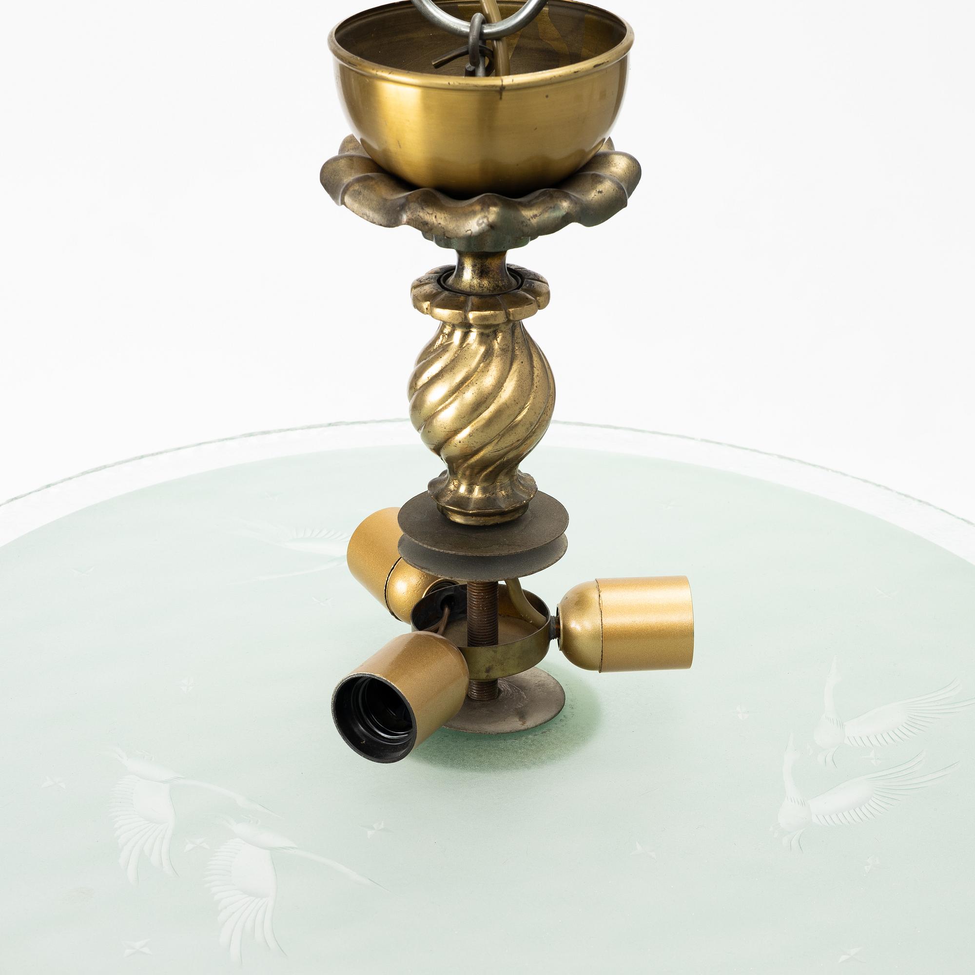 Ceiling lamp, mid-20th century.