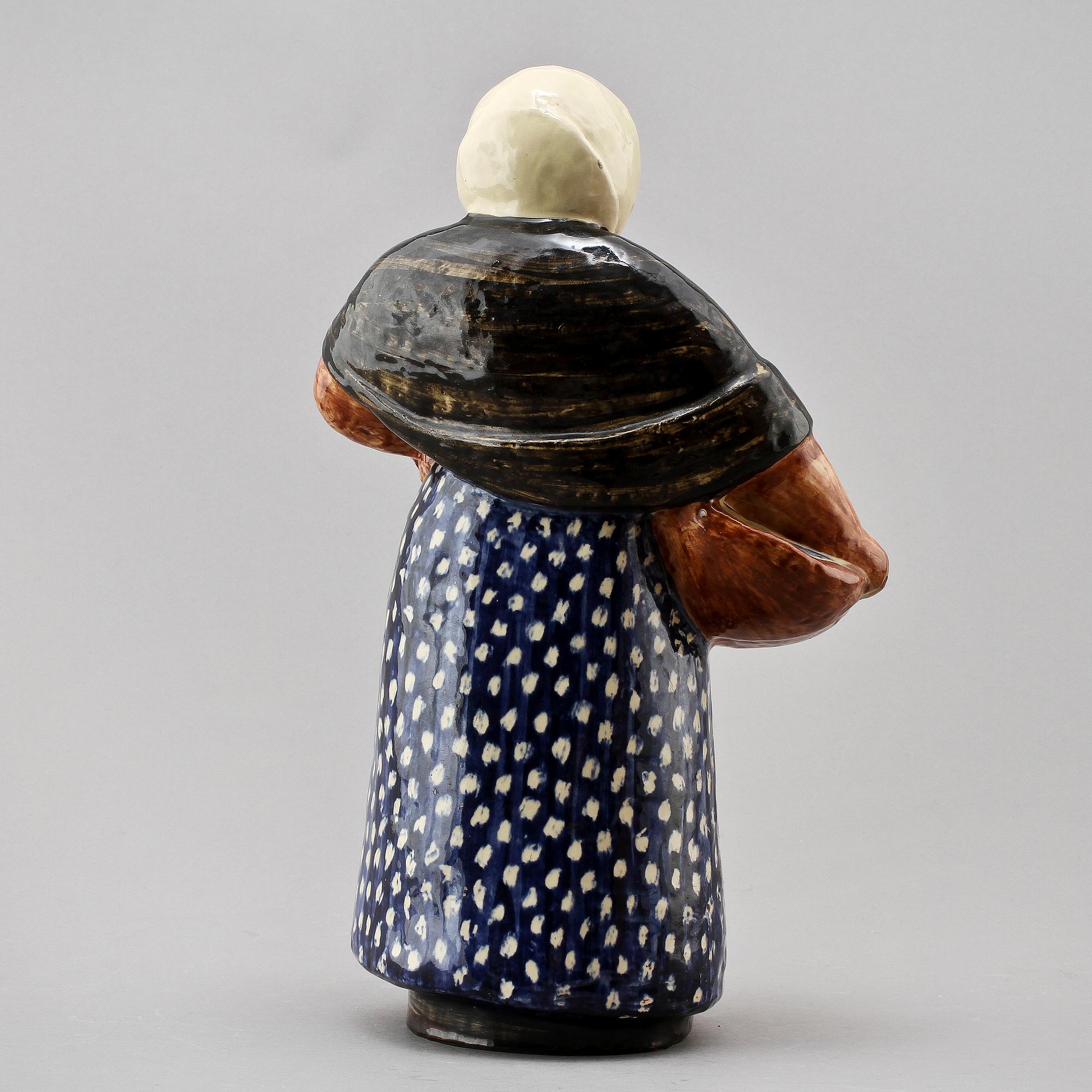 FIGURIN, fajans, Vicke Lindstrand, Upsala Ekeby.