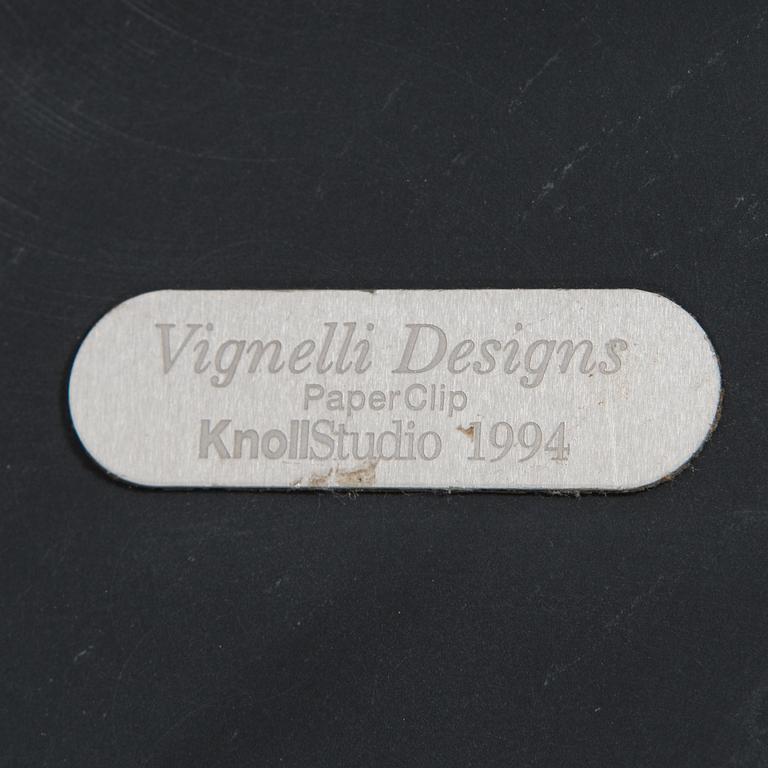 Lella and Massimo Vignelli, A "Paperclip" table in slate from Knoll 1994.