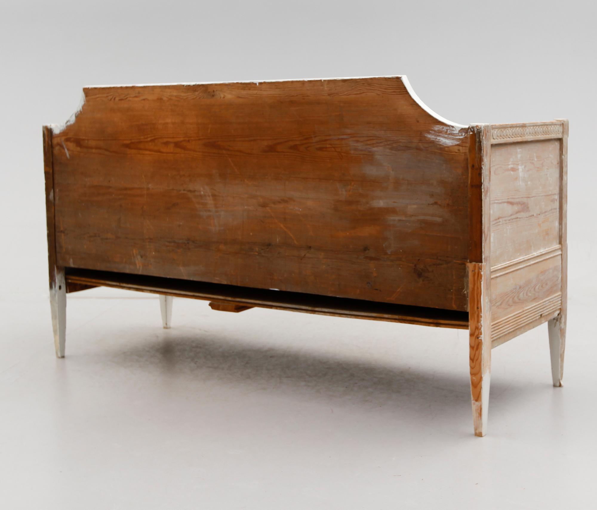 SOFFA, gustaviansk, sent 1700-tal.