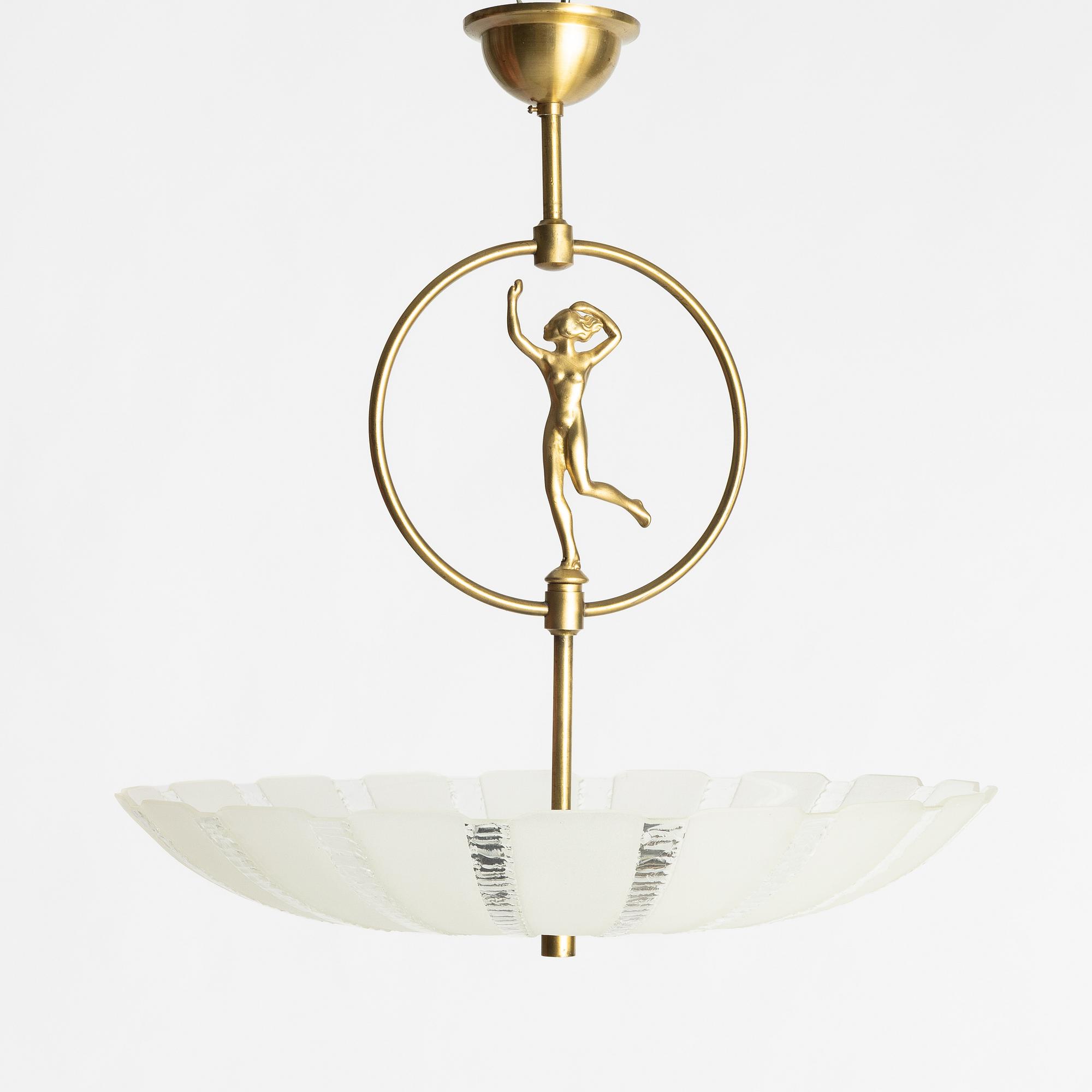Ceiling lamp, Swedish Modern, first half of the 20th century.