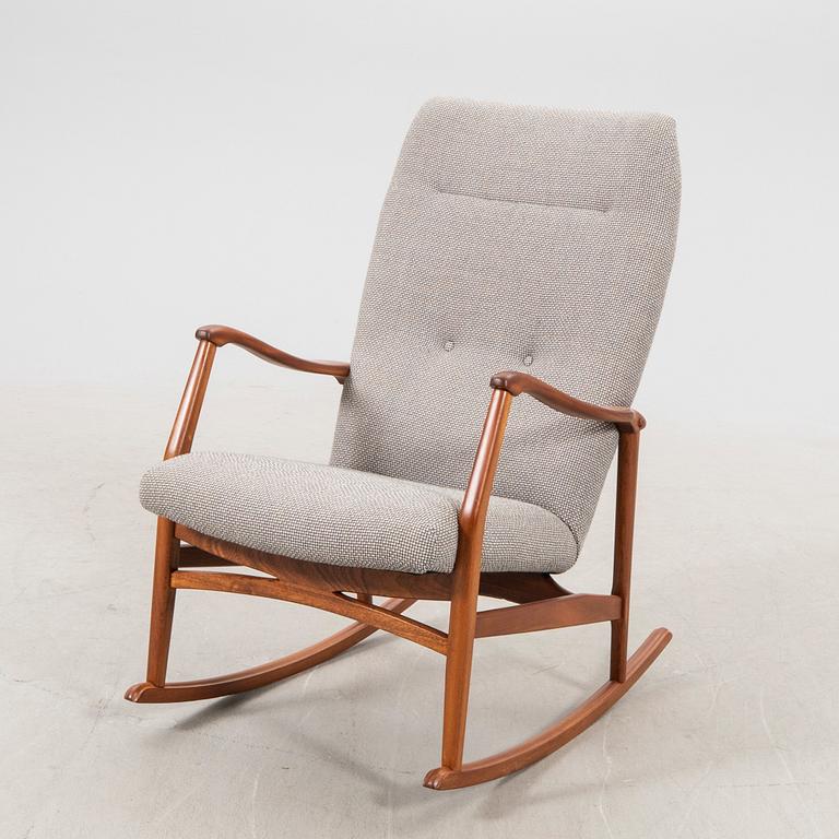 Kurt Olsen, a 1950/60s rocking chair for Slagelse Møbelfabrik,