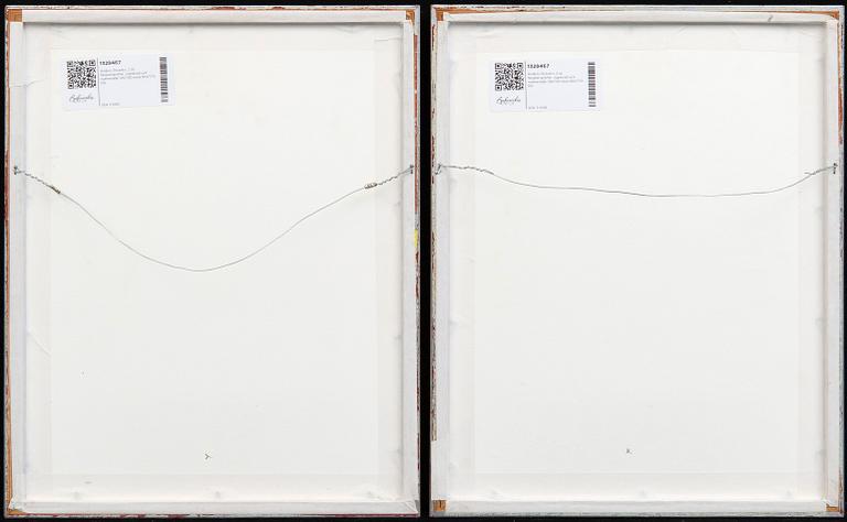 Anders Österlin, 2 st färgserigrafier, signerad och numrerade 126/150 resp 104/170.