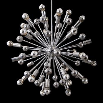 PAUL DE HAAN, taklampa, "Sputnik", 1900-talets senare hälft.