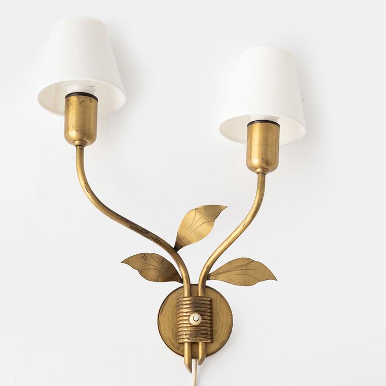 Edvard Hagman AB, wall lamp, Norrköping 1940s.