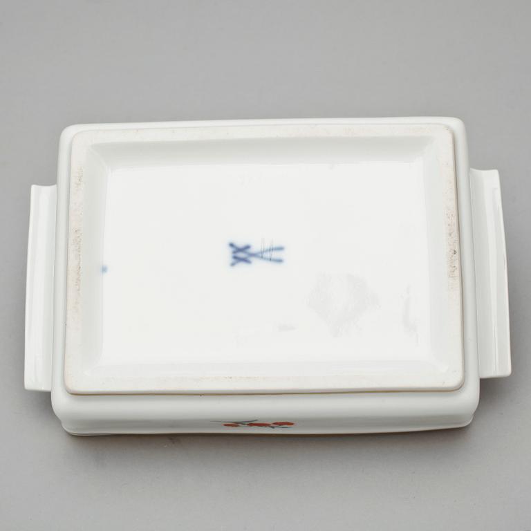 PARTI PORSLIN, 9 delar, Meissen, 1900-talets mitt / andra hälft.