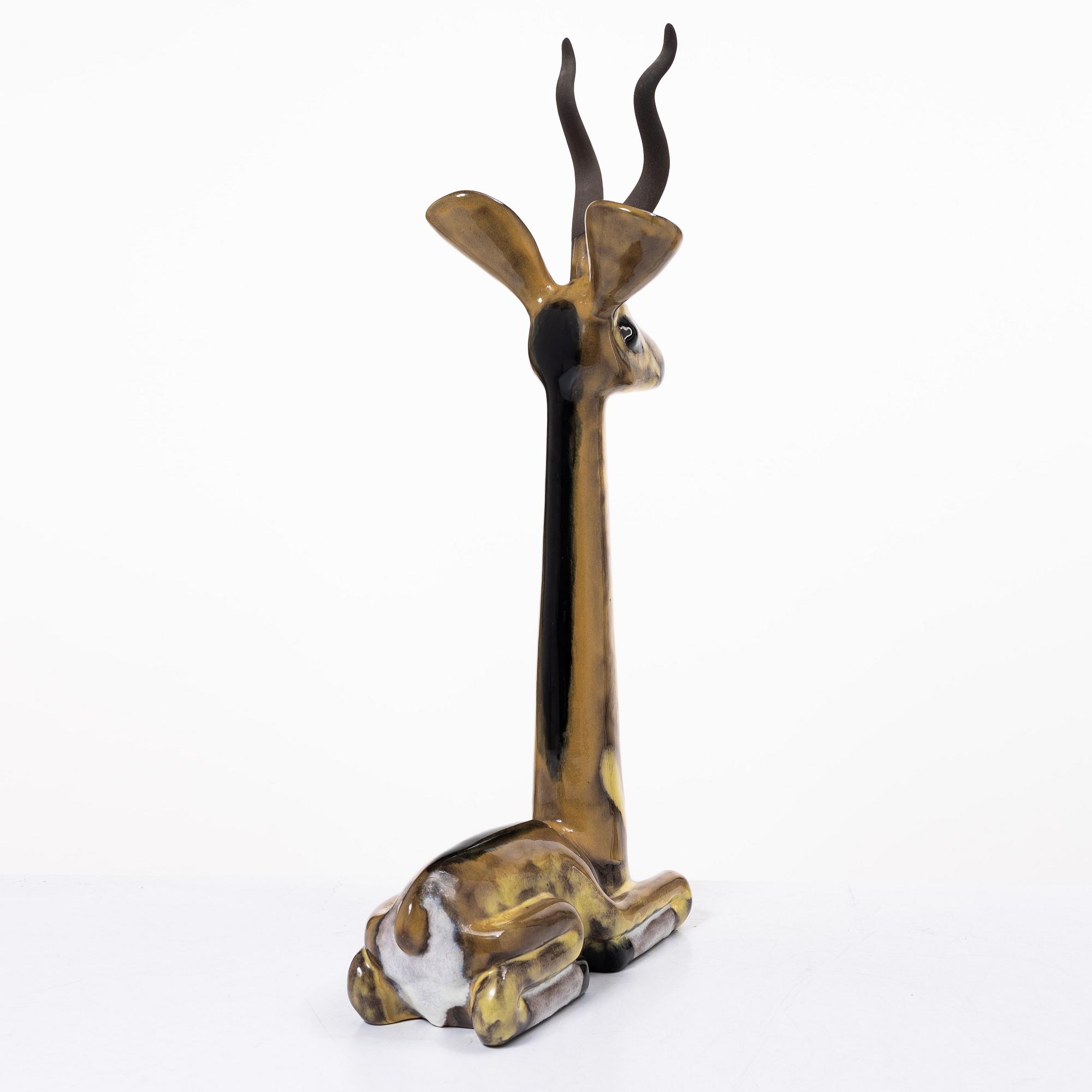 Vicke Lindstrand, sculpture, Upsala-Ekeby, 1948-60.