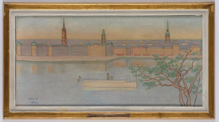 Einar Jolin, View over Riddarholmen and Gamla Stan, Stockholm.