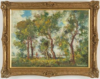 HERMAN LIPOT, oil on canvas, signed.