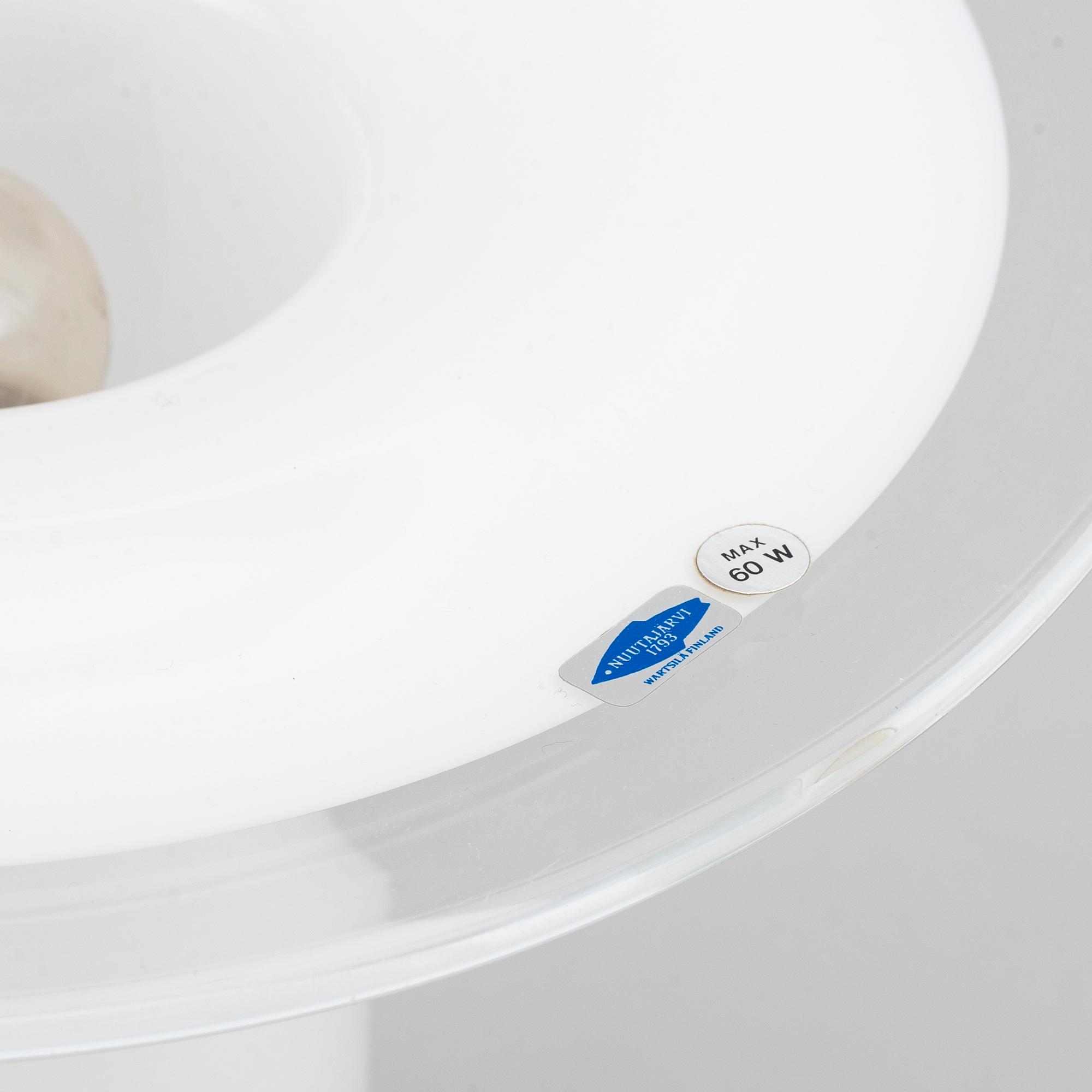 A Finish table light by Markku Salo, Nuutajärvi/Kerlux, second half of the 20th century.