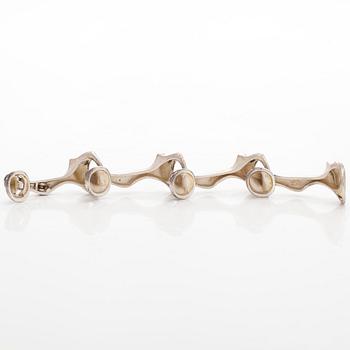 Björn Weckström, armband "Kangs boja", sterlingsilver. Lapponia 1974.