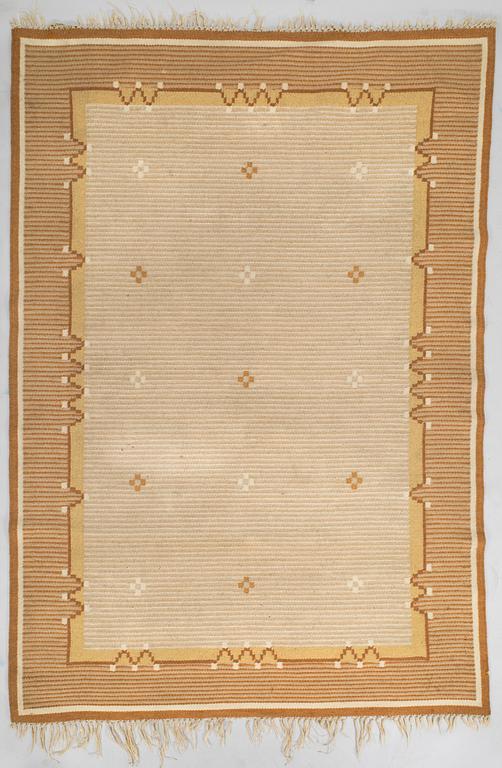 Hårgarnsmatta, 1930-tal. Ca 240 x 160 cm.