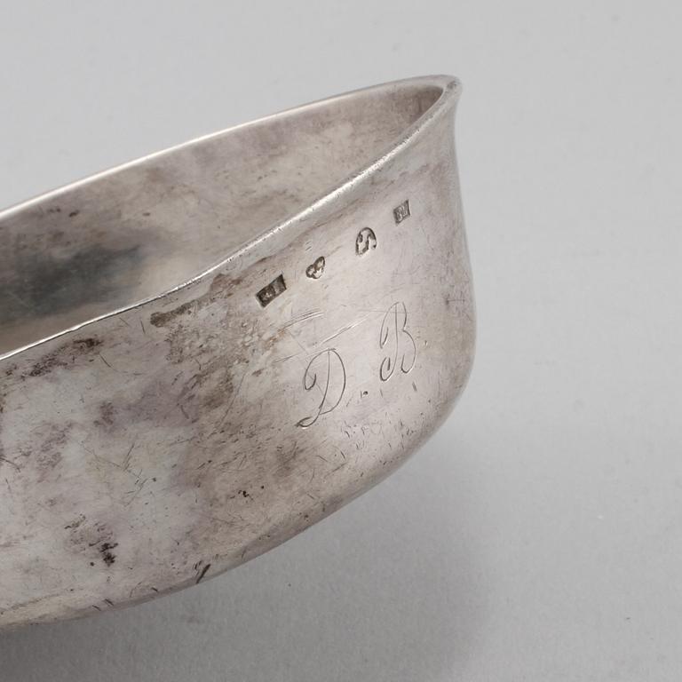 SOPPSLEV, silver och trä, Sverige, 1856. Vikt 105 g.