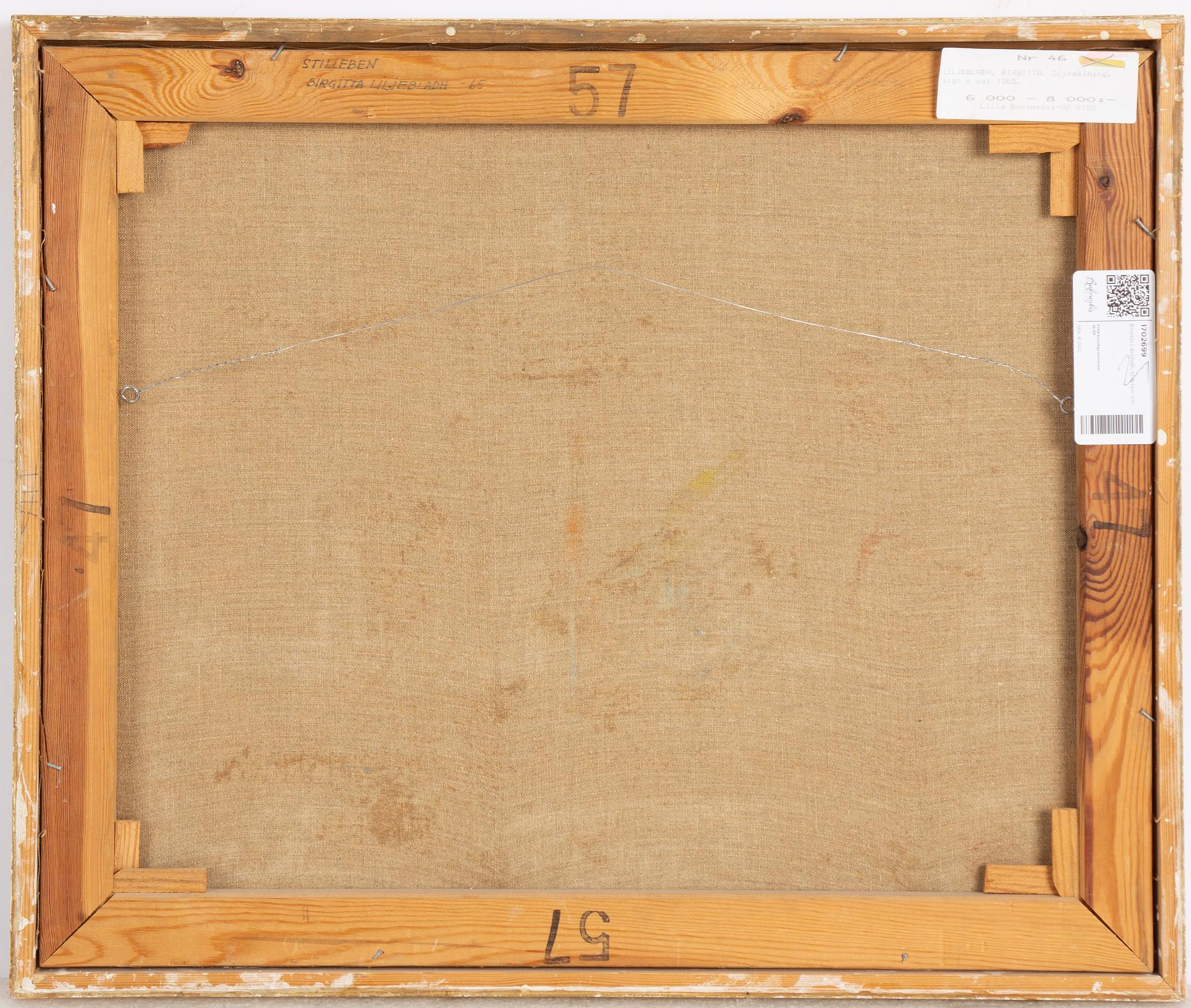 Birgitta Liljebladh, "Stilleben".