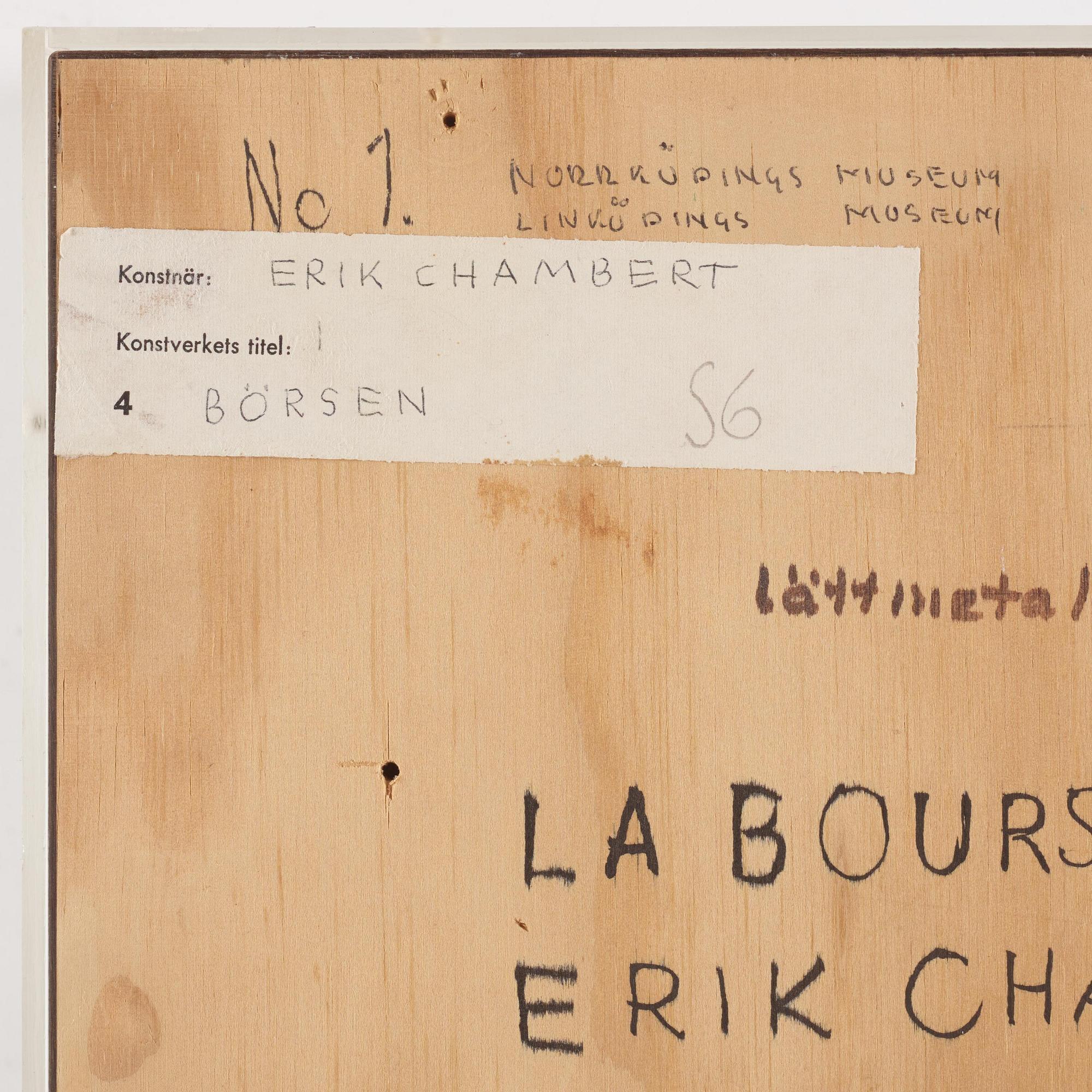 Erik Chambert, "Börsen".