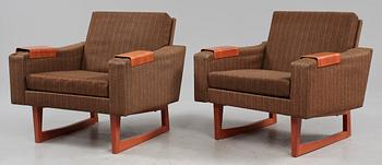 FÅTÖLJER, ett par, Effkå, 1900-talets andra hälft.