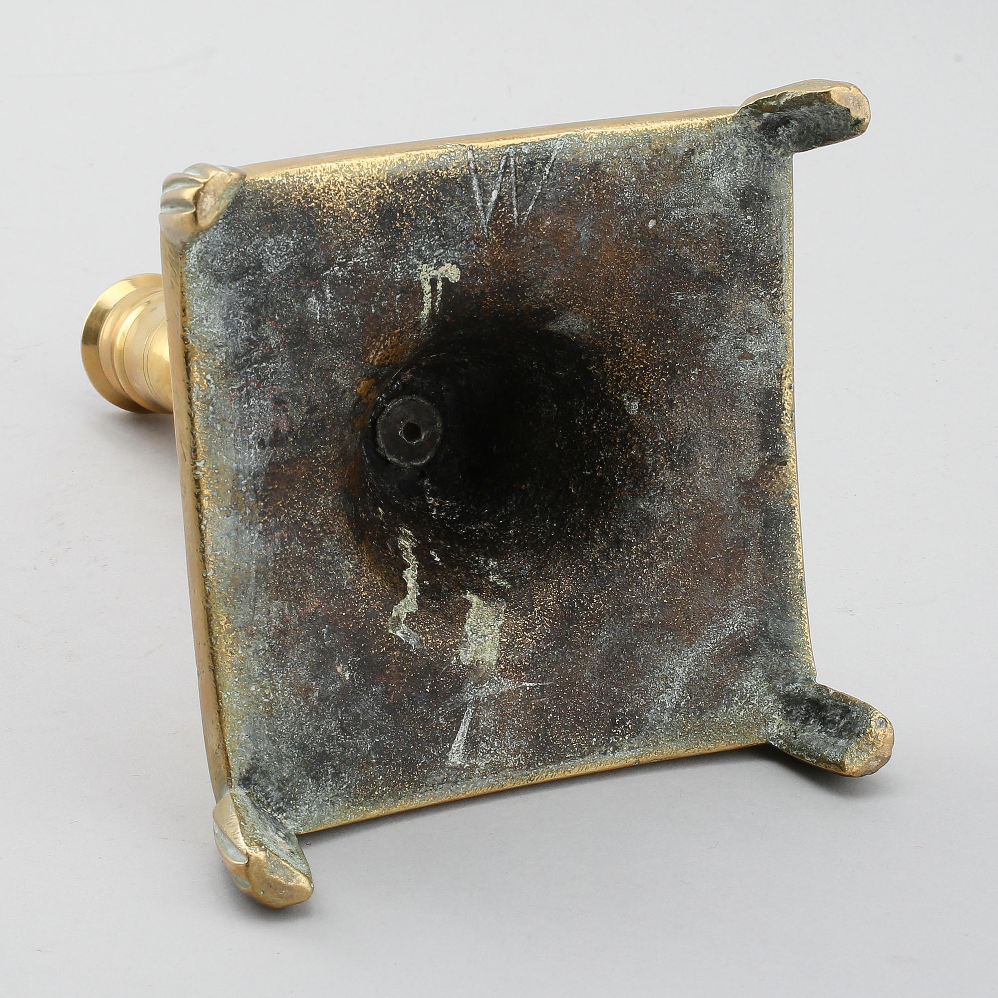 LJUSSTAKE, brons, 1600-tal.