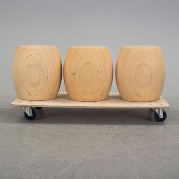 Three 21st century stools.