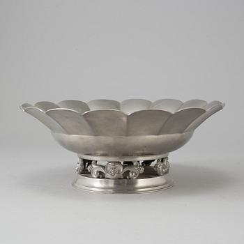 A tin bowl by Just Andersen, Denmark.