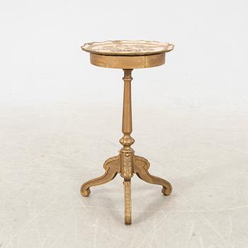 A bronzed neo Rococo table alter part of the 19th century.