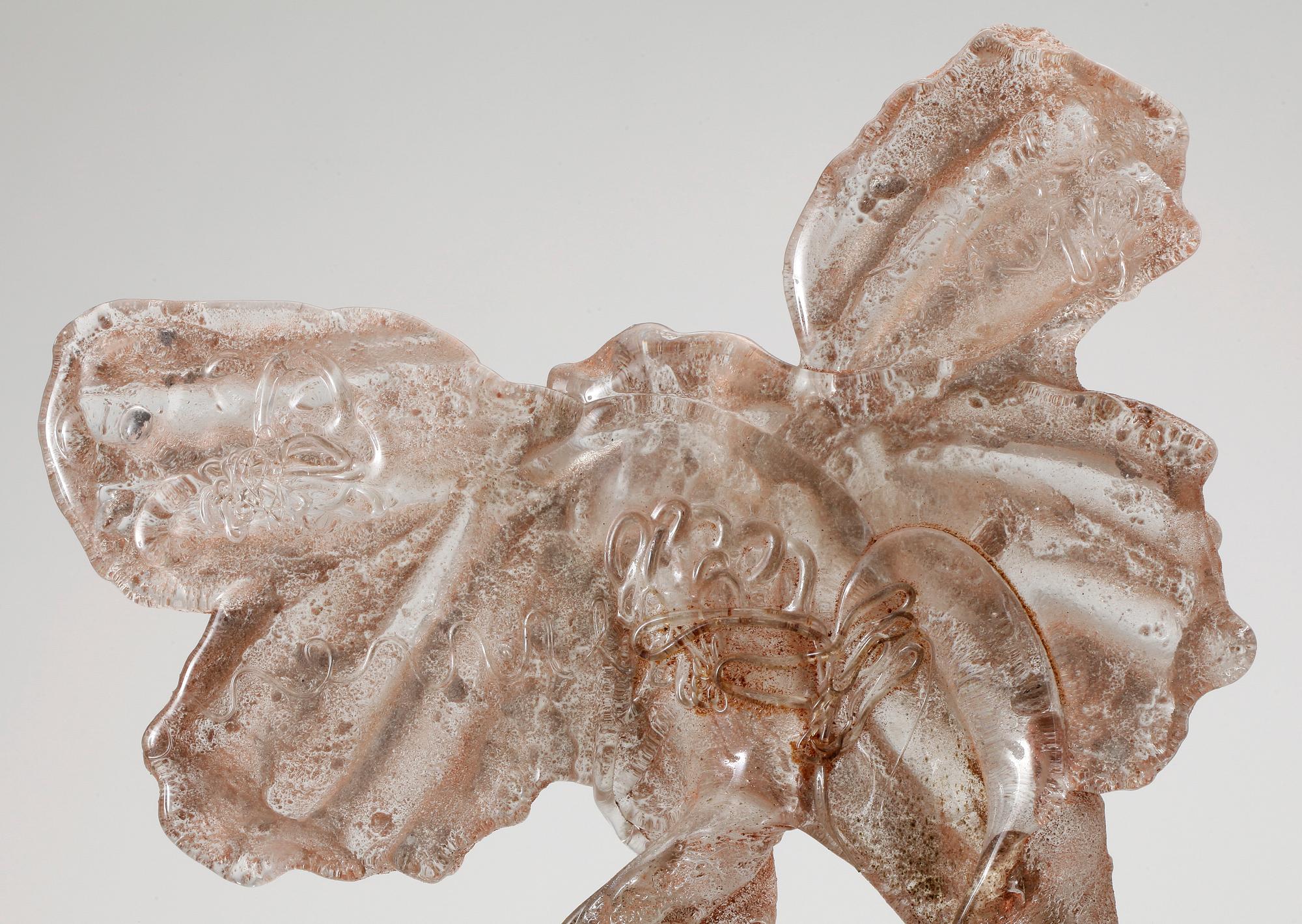 GUNILLA KIHLGREN, glasskulptur, ej signerad, tidigt 1980-tal.