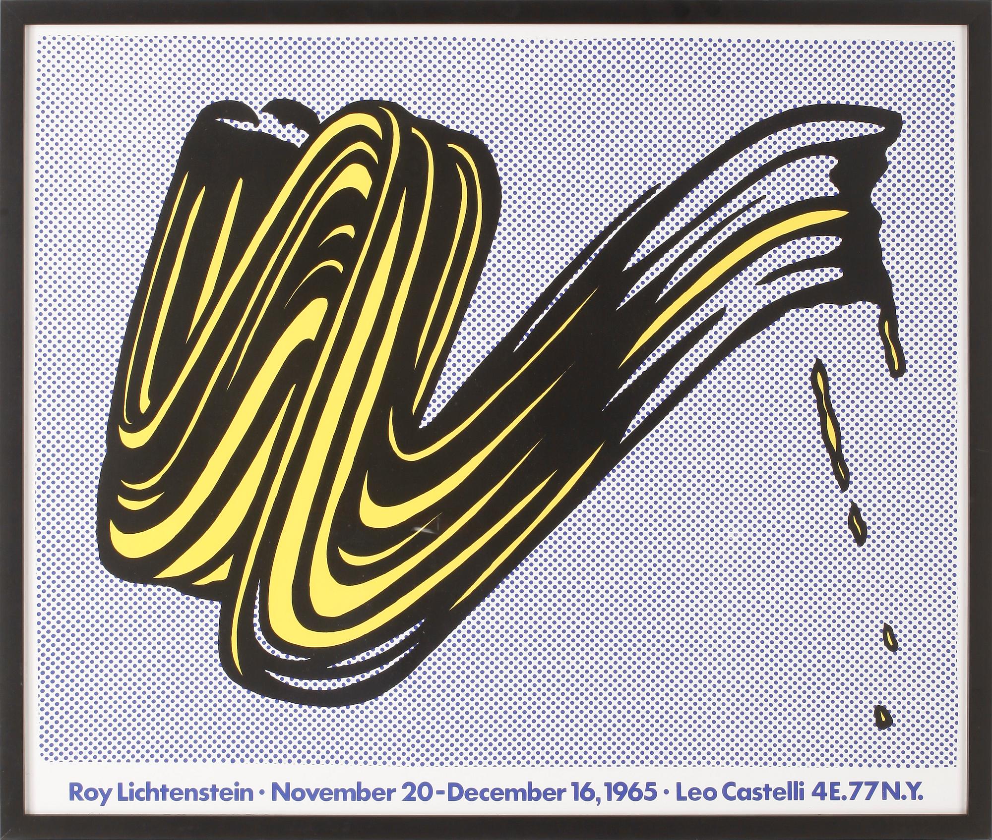 ROY LICHTENSTEIN, efter, utställningsaffisch,  Leo Castelli, 1965.