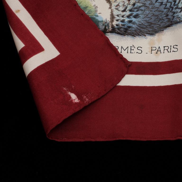 SCARF, siden, "Fleurs et Gibiers", Hermès, Paris, 1900-talets fjärde kvartal.