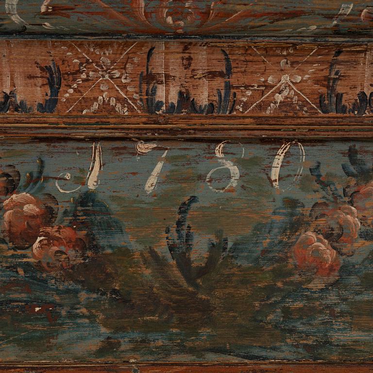 Cabinet, folk art, dated 1780.