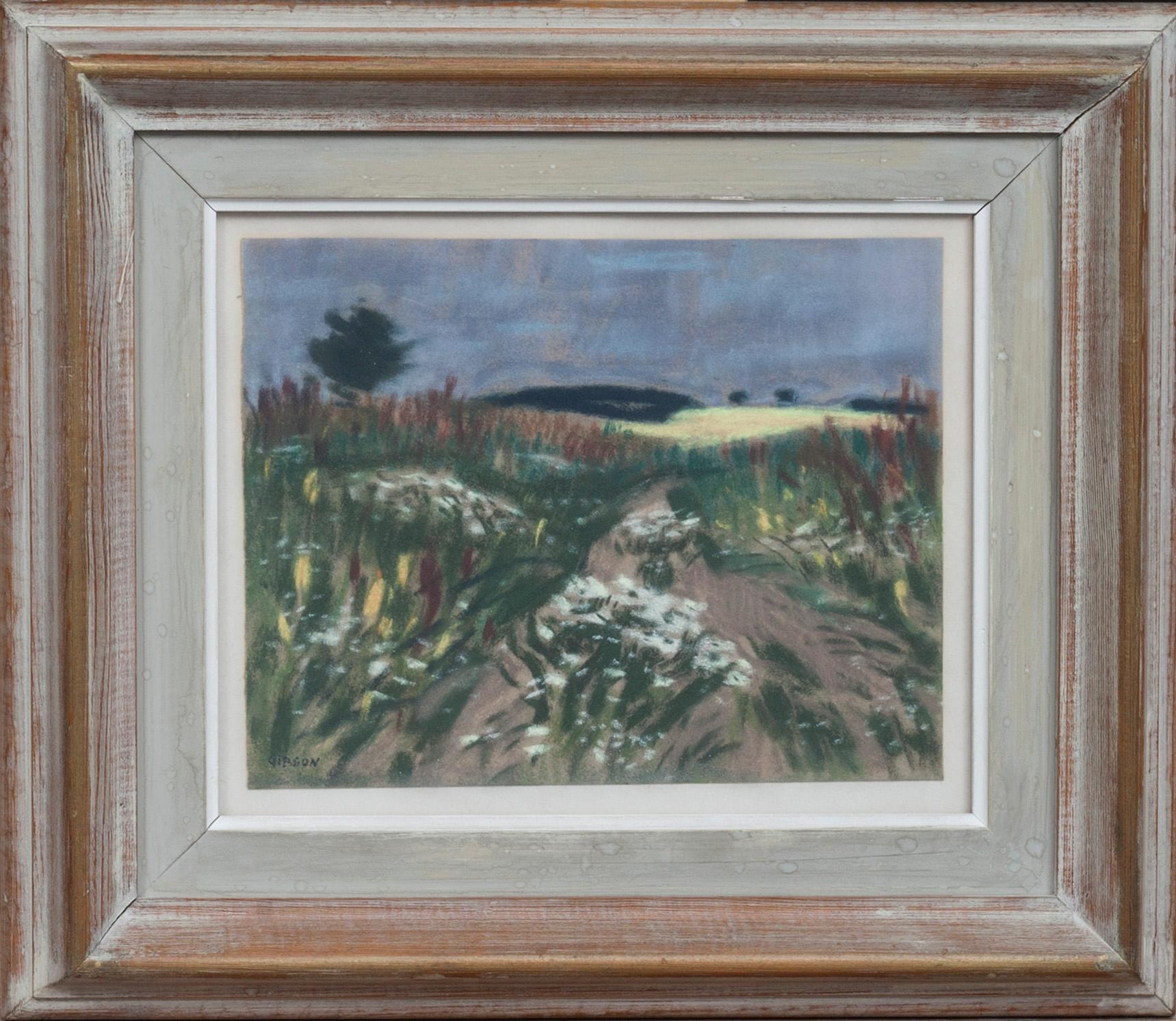 WILLIAM GIBSON, MÅLNINGAR, två st, olja resp pastell, signerade.