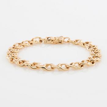 Armband Bismarck-länk av 18K guld.