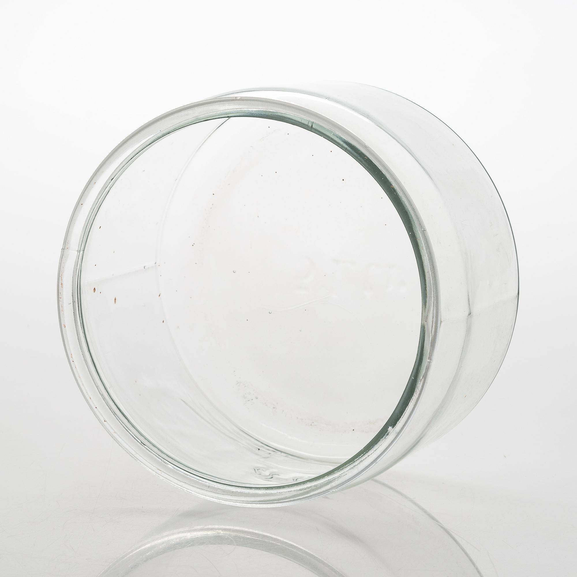 Lasipurkkeja, 3 kpl, mm Karhulan lasitehdas, 1900-luvun alkupuoli.