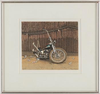 JOHN-E FRANZÉN, färglitografier, 2 st, 1998, signerade 18/320, 114/320.