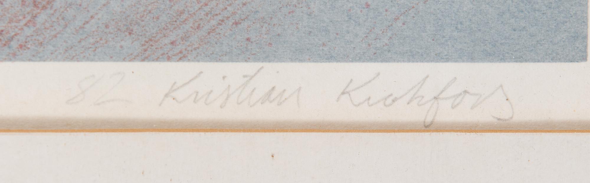 Kristian Krokfors, silkscreen, signed and dated -82, numbered 18/110.